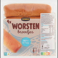Jumbo Worstenbroodjes 4 Stuks