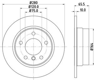 Remschijf Gecoat 54329PRO 8DD355111261