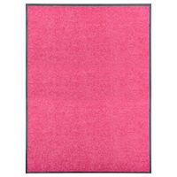 Deurmat wasbaar 90x120 cm roze