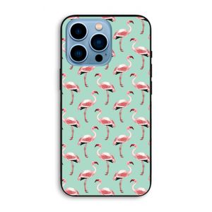 Flamingoprint groen: iPhone 13 Pro Max Biologisch afbreekbaar hoesje