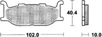 TRW Brake pad mcb 640 sv sintered metal