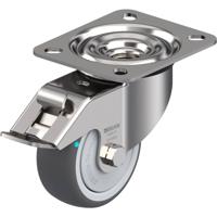 Blickle LEX-PATH 80KFD-FI Zwenkwiel met rem Wieldiameter: 80 mm Draagvermogen (max.): 150 kg 1 stuk(s)