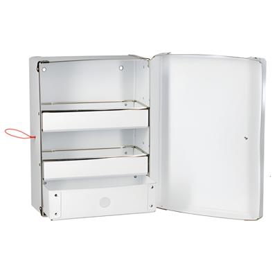 EHBO koffer - medicijnkastje - luxe uitvoering - verbandtrommel - 23 cm cm - wit - met kruis