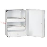 EHBO koffer - medicijnkastje - luxe uitvoering - verbandtrommel - 23 cm cm - wit - met kruis