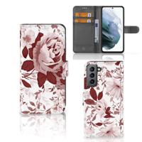 Hoesje Samsung Galaxy S21 FE Watercolor Flowers Hoesje Samsung Galaxy S21 FE Watercolor Flowers