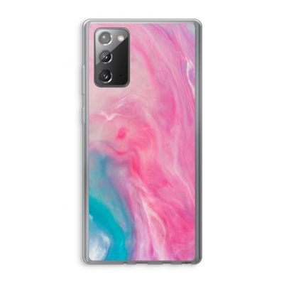 Roze explosie: Samsung Galaxy Note 20 / Note 20 5G Transparant Hoesje