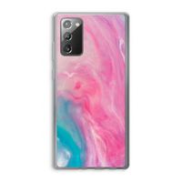 Roze explosie: Samsung Galaxy Note 20 / Note 20 5G Transparant Hoesje