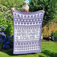 Rosina Plane - Lakenham Sampler Blanket CAL Ultra Violet Garenpakket