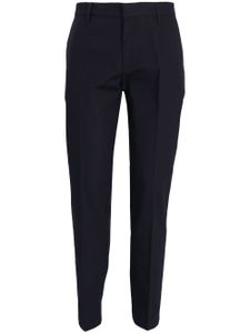 Emporio Armani pantalon fuselé à plaque logo - Noir