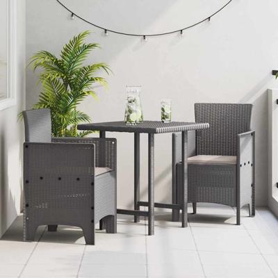 Tuinstoel 2 pcs Lichtgrijs 53 x 49 x 85 cm PP