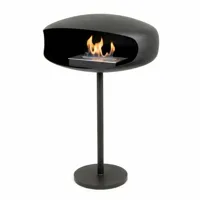 UFO-60 zwart vrijstaand | Hein & Haugaard | Vrijstaande bio-ethanol haard | Zwart