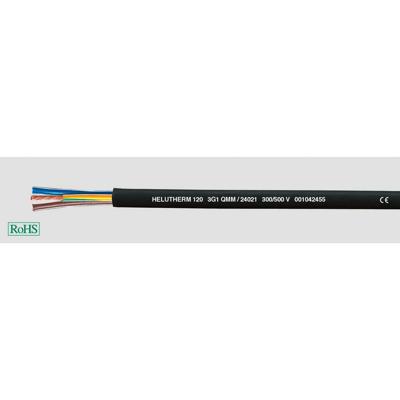 Helukabel HELUTHERM® 120 Hogetemperatuurkabel 3 G 1 mm² Zwart 24021-500 500 m