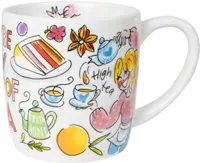 Blond Amsterdam cappuccino mok aardewerk you&apos;re my cup of tea 10x10.5cm multi