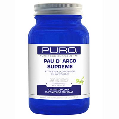 Puro Pau D´Arco Supreme Natuurlijke Weerstand 60Capsules Puro Pau D´Arco Supreme Natuurlijke Weerstand 60Capsules