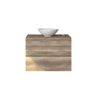 Badkamermeubelset Gliss Zeus 80 cm Oud Grijs Eiken Met Waskom