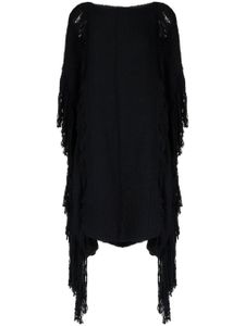 VOZ haut en maille Lace Fringe Manta - Noir