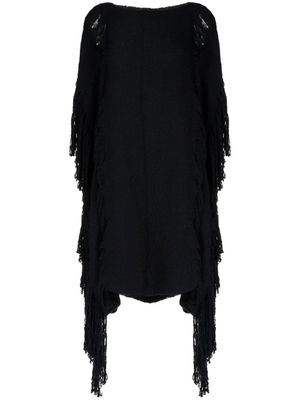 VOZ haut en maille Lace Fringe Manta - Noir