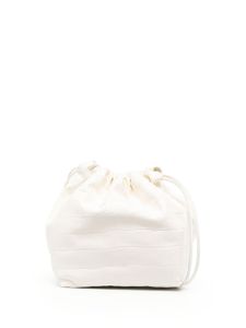 Jil Sander sac porté épaule à effet peau de crocodile - Blanc