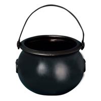 Rubies Heksenketeltje/kookpotje - zwart - D20 x H15 cm - Feestdecoratievoorwerp - thumbnail
