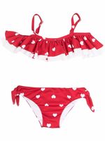 Monnalisa bikini imprimé à volants - Rouge - thumbnail