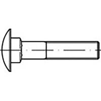 TOOLCRAFT TO-6855759 Platbolkopschroeven M10 40 mm DIN 603 Staal Thermisch verzinkt 100 stuk(s)