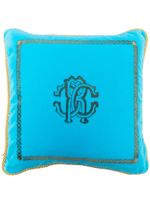 Roberto Cavalli Home Coussin Venezia à logo - Bleu - thumbnail