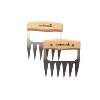 Set van 2 Meat Claws uit roestvast staal en hout FSC 100 Barbecook - Barbecook