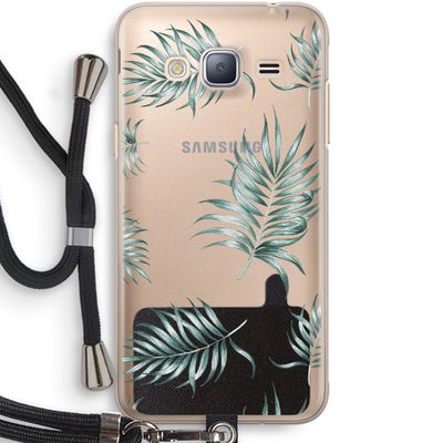 Simple leaves: Samsung Galaxy J3 (2016) Transparant Hoesje met koord
