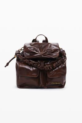 Kleine rugzak met strik - BROWN - U