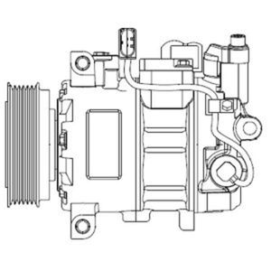 Delphi Diesel Airco compressor CS20476