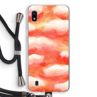 Lichte Wolken: Samsung Galaxy A10 Transparant Hoesje met koord