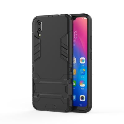 Schokbestendige PC + TPU Case voor Vivo X23 met Holder(Black)