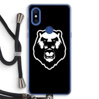 Angry Bear (black): Xiaomi Mi Mix 3 Transparant Hoesje met koord