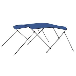 vidaXL Biminitop 3-boogs 183x180x137 cm blauw