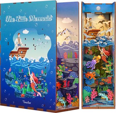 Tone-Cheer Book Nook Little Mermaid Verlicht DIY Modelbouw Knutselen