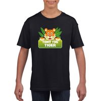 T-shirt zwart voor kinderen met Tony the tiger - thumbnail