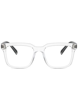Dolce & Gabbana Eyewear lunettes de vue à logo imprimé - Blanc