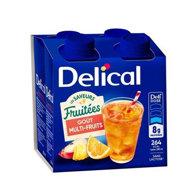 Delical Fruitdrink Multivruchten 4x200ml