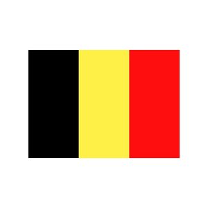 10x Stickertjes België vlag 10 cm   -