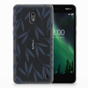 Nokia 2 TPU Case Leaves Blue