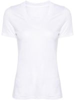 120% Lino t-shirt en lin à col v - Blanc 120% Lino t-shirt en lin à col v - Blanc