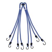 Pro Plus Bagagespin/snelbinders - 8 armig - met haken - 8 x 40 cm - elastisch - fiets/motor