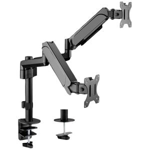 VALUE Dual LCD Monitorarm, 4 draaipunten, tafel montage
