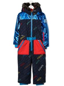 Marc Jacobs Kids combinaison de ski matelassée à manches longues - Bleu