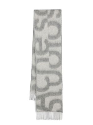 Acne Studios écharpe à effet brossé - Gris
