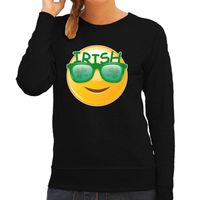 Irish emoticon / St. Patricks day sweater / kostuum zwart dames