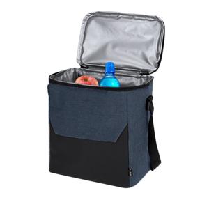 Koeltas Amalfi - voor lunchpakket of drankjes - 15 liter - 23 x 26 x 25 cm - Draagband - Marineblauw