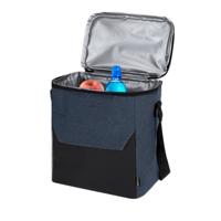 Koeltas Amalfi - voor lunchpakket of drankjes - 15 liter - 23 x 26 x 25 cm - Draagband - Marineblauw