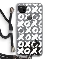 XOXO: Pixel 4a Transparant Hoesje met koord