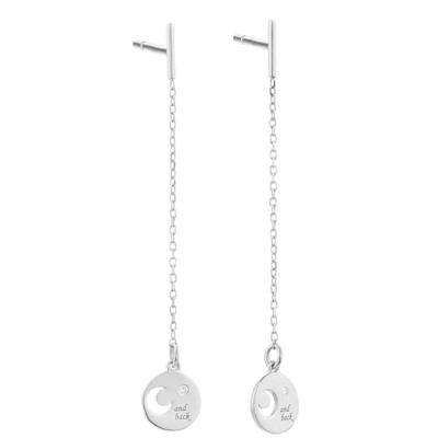Oorbellen Dames Secrecy E8244CDAWA900 Sterling zilver 4 cm